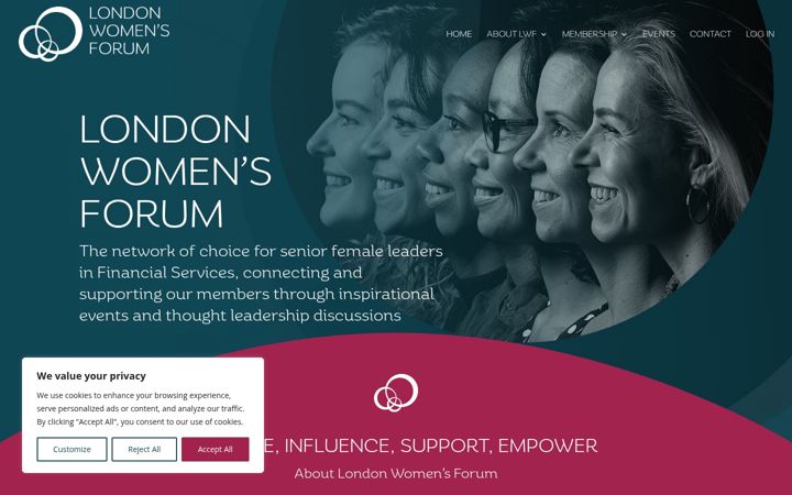 Screenshot of londonwomensforum.org