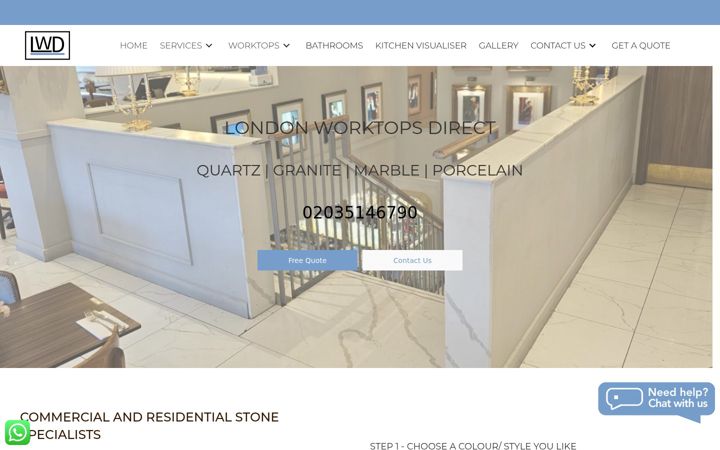 Screenshot of londonworktopsdirect.co.uk