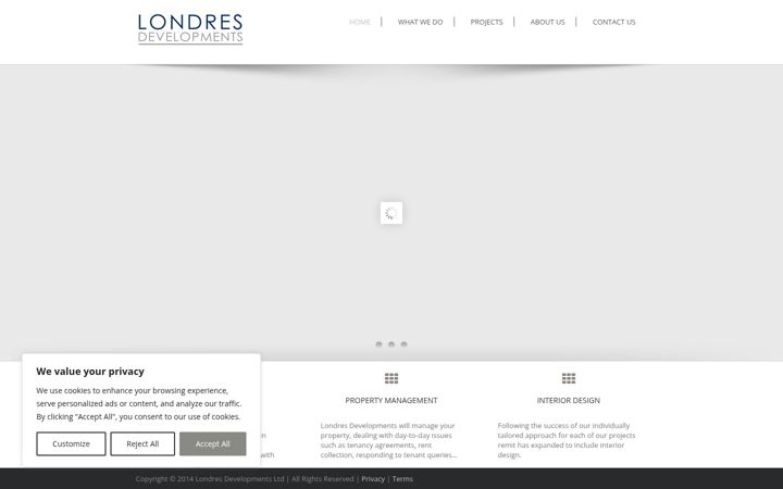 Screenshot of londresdevelopments.com
