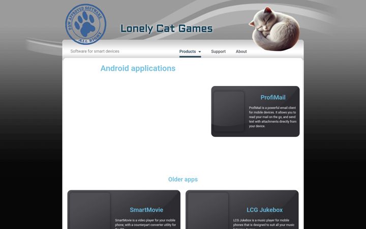 Snimka zaslona za lonelycatgames.com