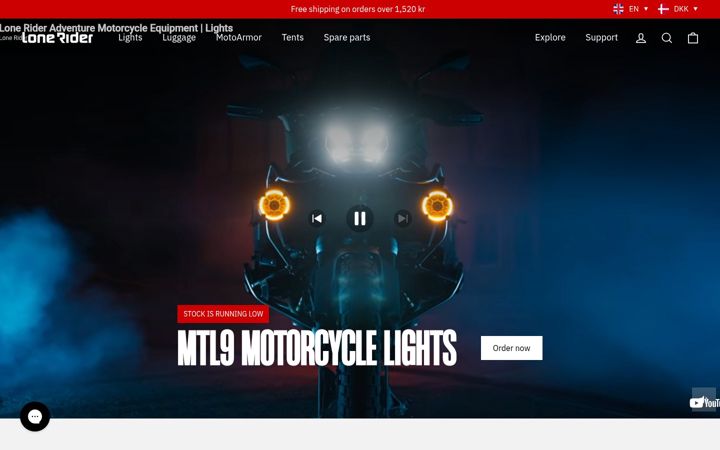 Ekrānuzņēmums no lonerider.com