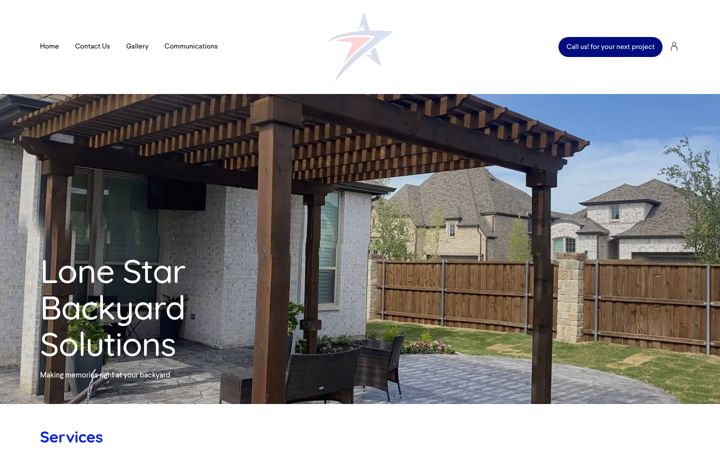 Screenshot of lonestarbackyardsolutions.net