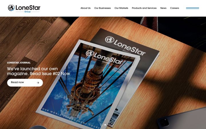 Ekrānuzņēmums no lonestargroup.com