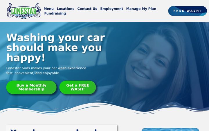 Screenshot of lonestarsuds.com