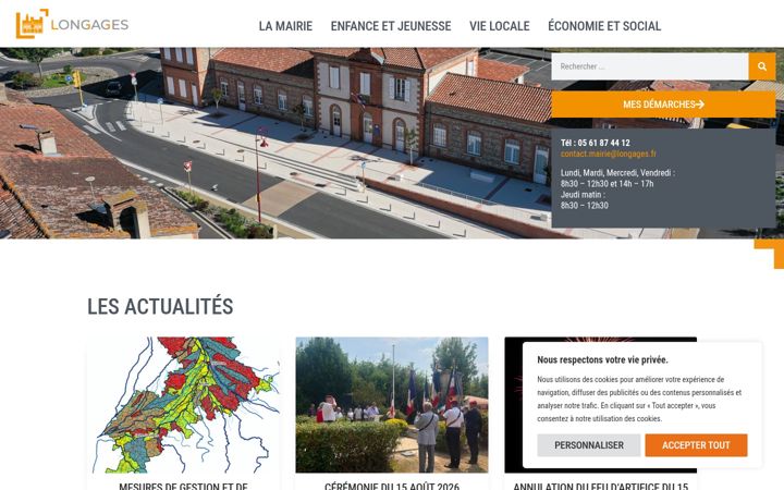 Screenshot of longages.fr