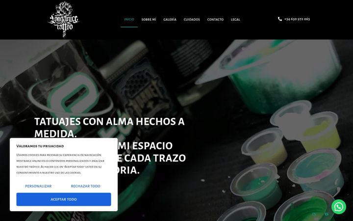 Screenshot of longanitattoo.es