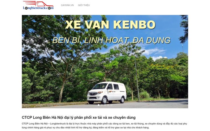 Screenshot of longbientruck.com