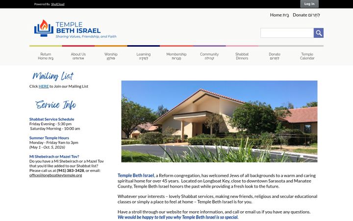 Screenshot of longboatkeytemple.org
