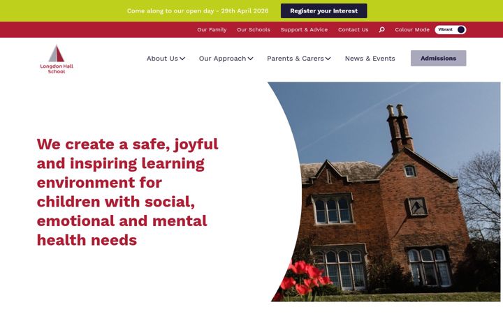 Screenshot of longdonhallschool.co.uk