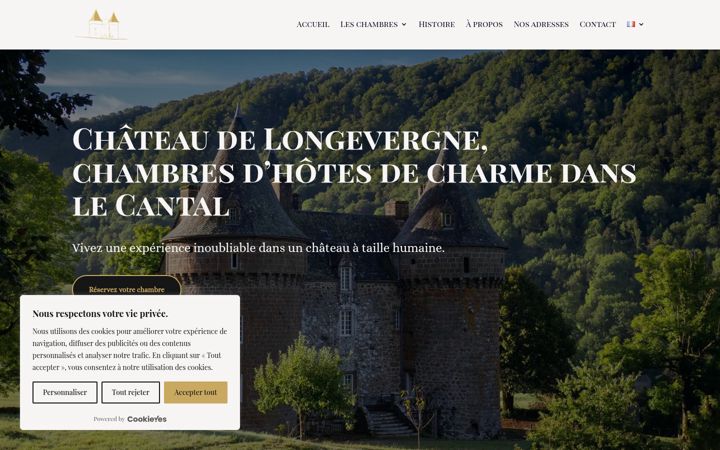 Screenshot of longevergne.fr