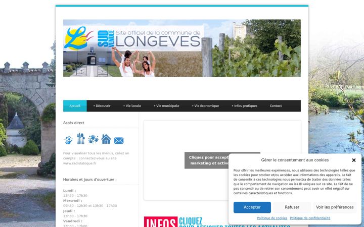 Screenshot of longeves85.fr
