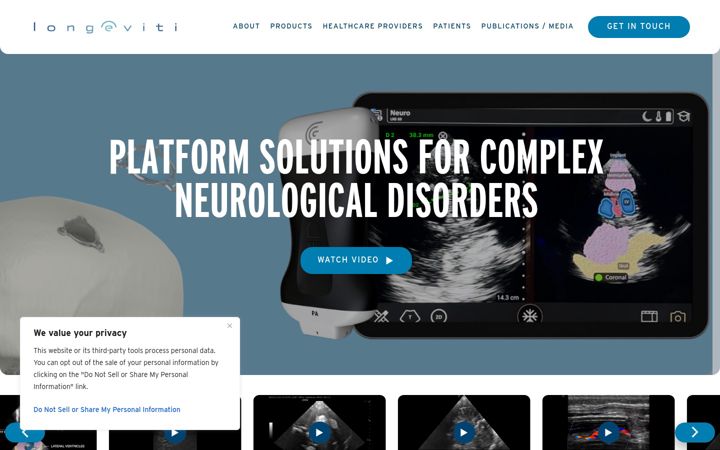 Screenshot of longeviti.com