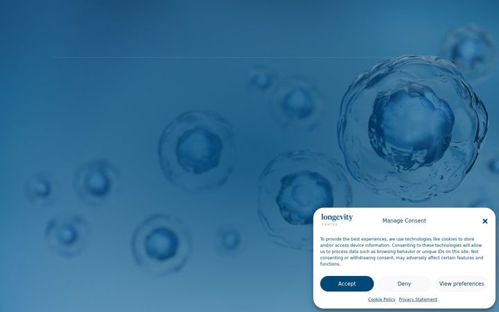 Screenshot of longevity-biobank.com