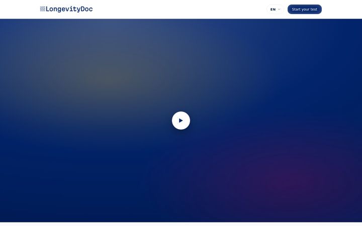 Screenshot of longevitydoc.ch