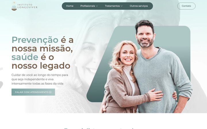 Screenshot of longeviverinstituto.com.br
