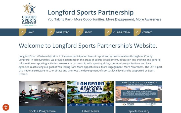 Screenshot van longfordsports.ie