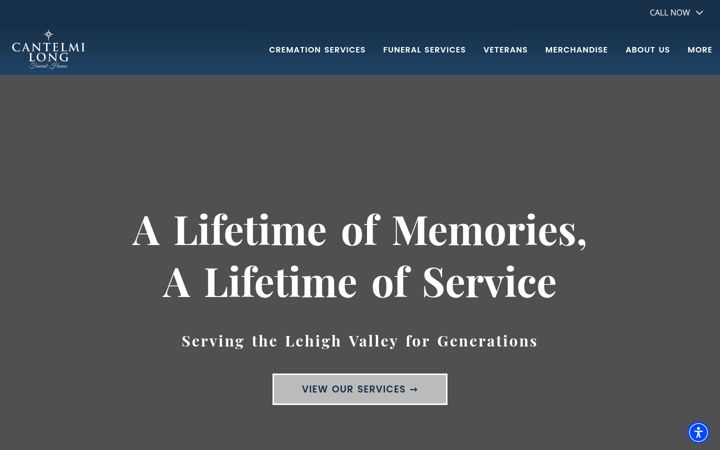 Screenshot of longfuneralhome.com