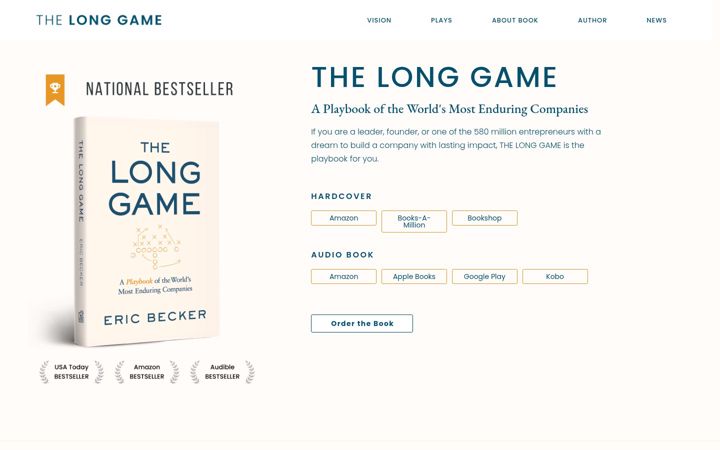 Screenshot of longgamebook.com
