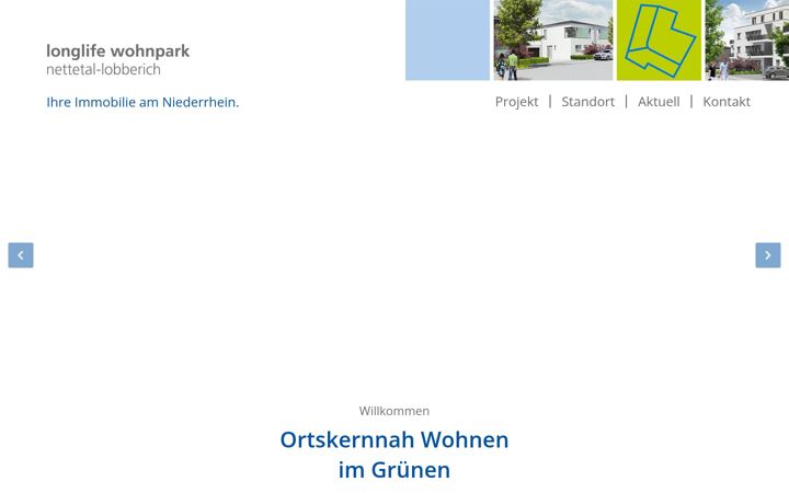 Screenshot of longlife-wohnpark.de