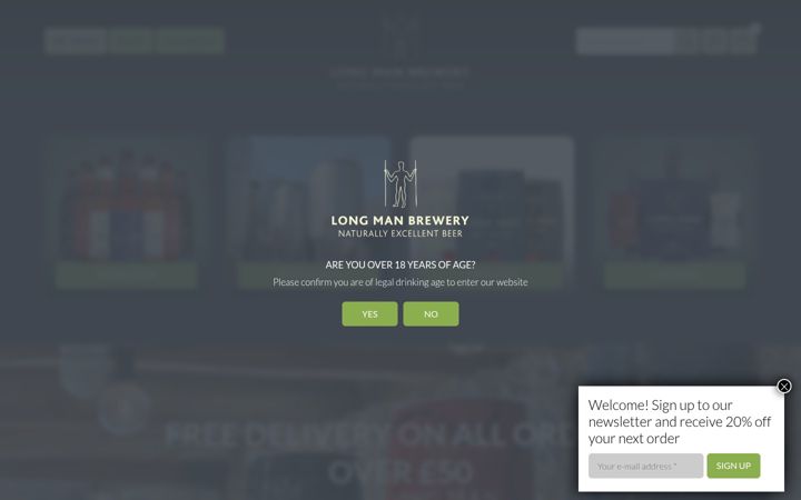 Screenshot of longmanbrewery.com