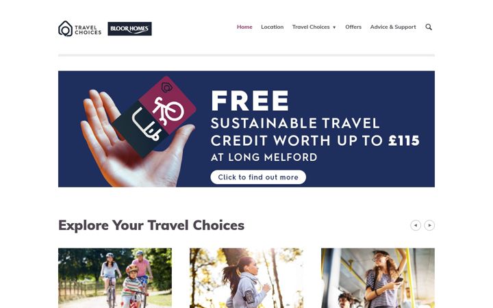 Screenshot of longmelford-travelchoices.co.uk
