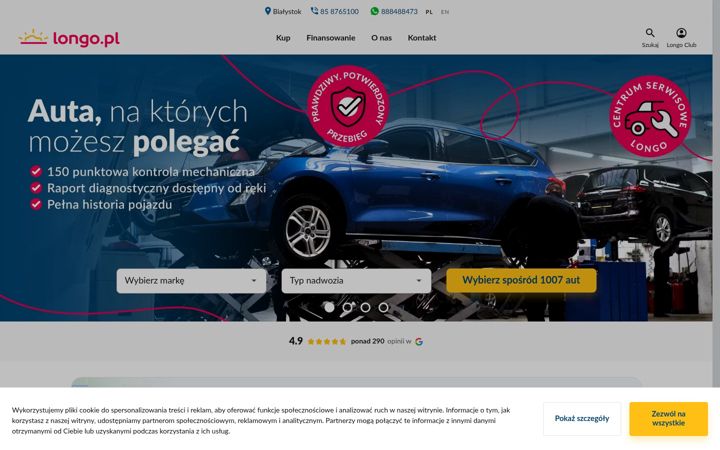 Screenshot of longo.pl