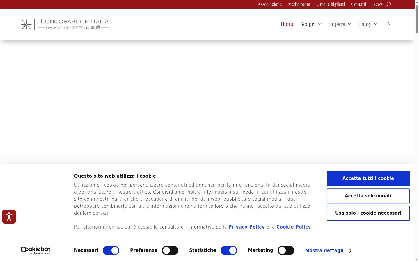 Screenshot des Einwilligungsbanners vor jeglicher Interaktion