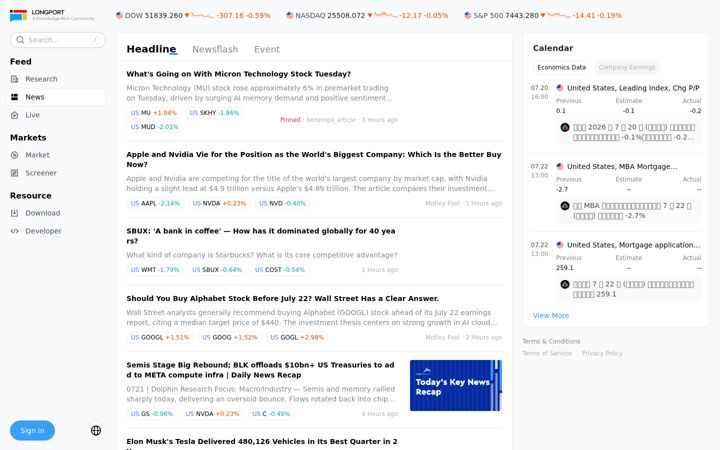 Screenshot of longportapp.com