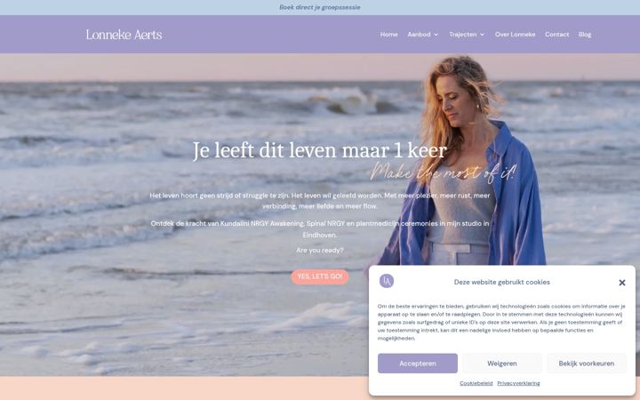 Screenshot of lonnekeaerts.nl