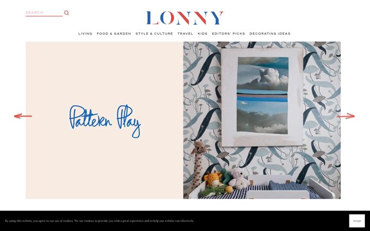 Screenshot of lonny.com