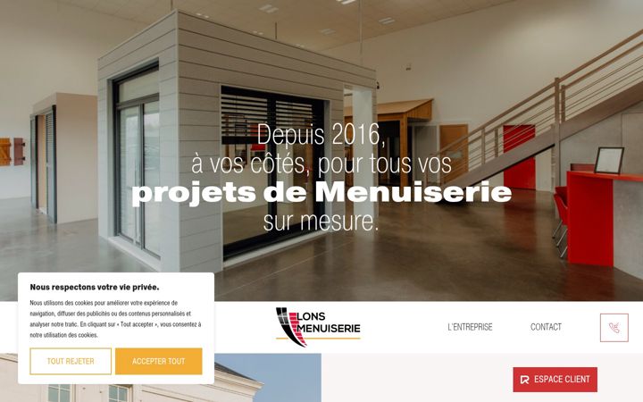 Screenshot of lons-menuiserie.com