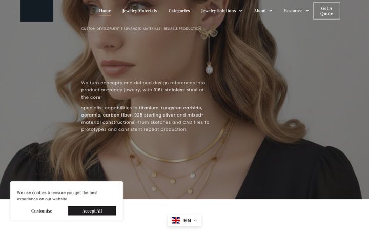Screenshot of lonsinjewelry.com