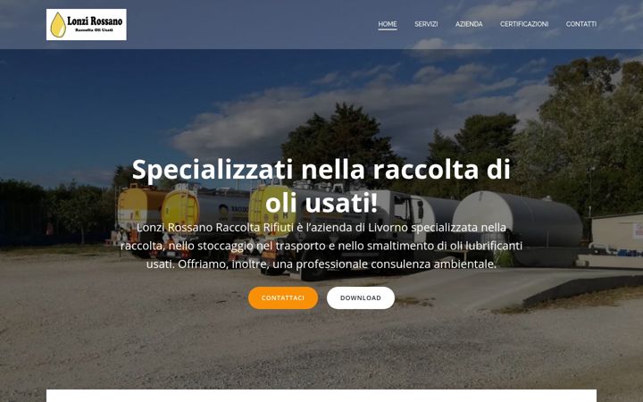Screenshot of lonzirossano.it