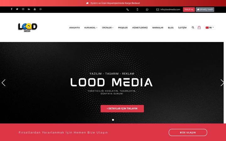 Screenshot of loodmedia.com