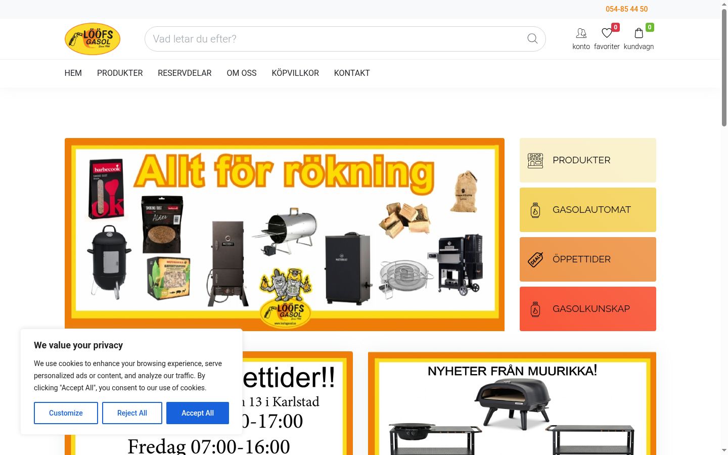 Screenshot des Einwilligungsbanners vor jeglicher Interaktion