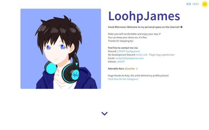 Zrzut ekranu loohpjames.com