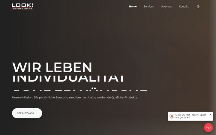 Screenshot of look-werbeservice.de