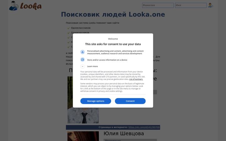 Screenshot of looka.one