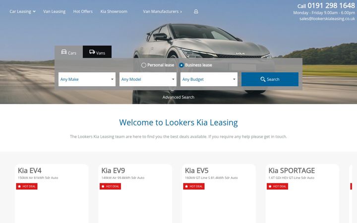 Screenshot of lookerskialeasing.co.uk