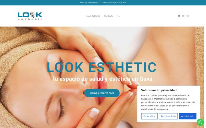 Screenshot of lookesthetic.com