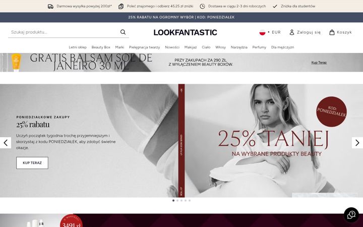 Screenshot of lookfantastic.pl