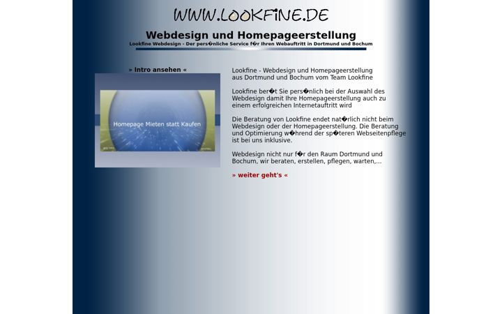 Screenshot of lookfine.de