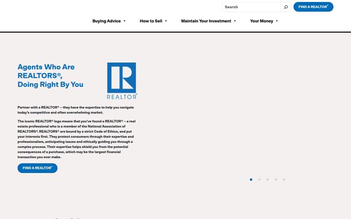 Screenshot of lookforther.realtor