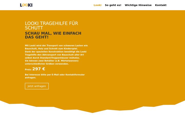 Screenshot of looki-tragehilfe.de