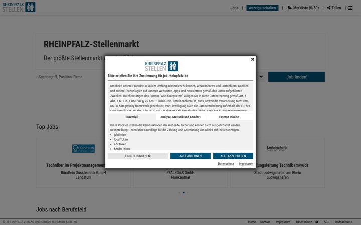 Screenshot of looking4jobs.de