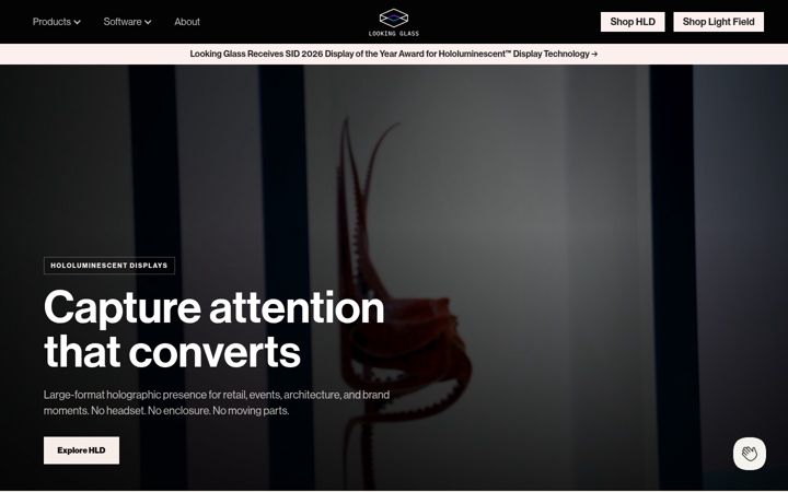 Screenshot of lookingglassfactory.com
