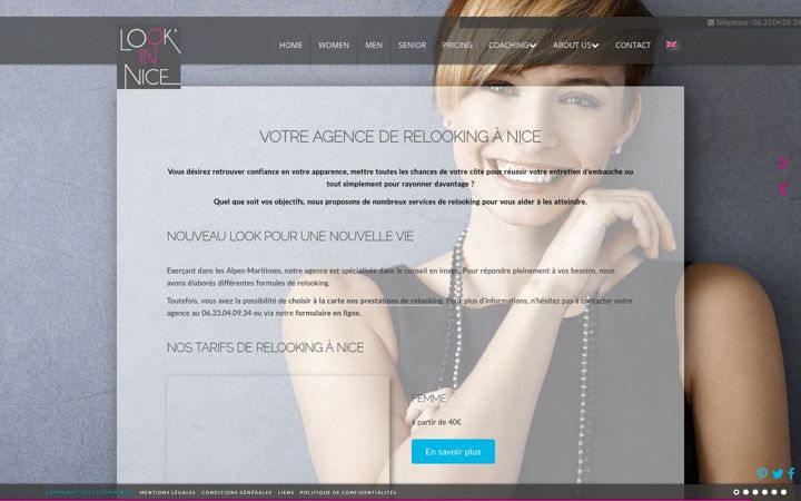 Screenshot of lookinnice.com