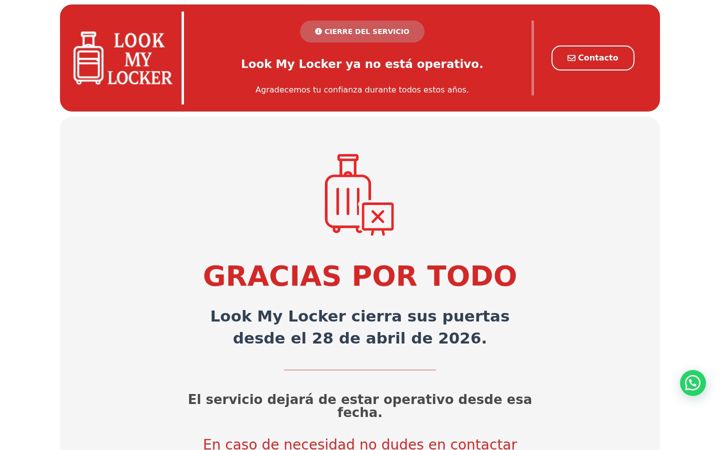 Screenshot of lookmylocker.es