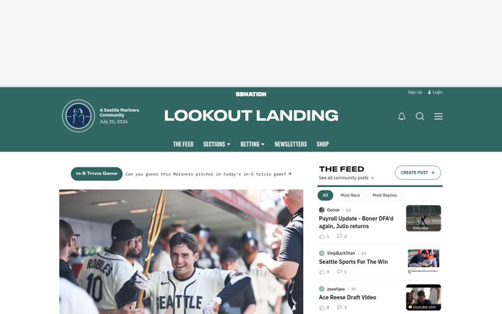 Screenshot of lookoutlanding.com