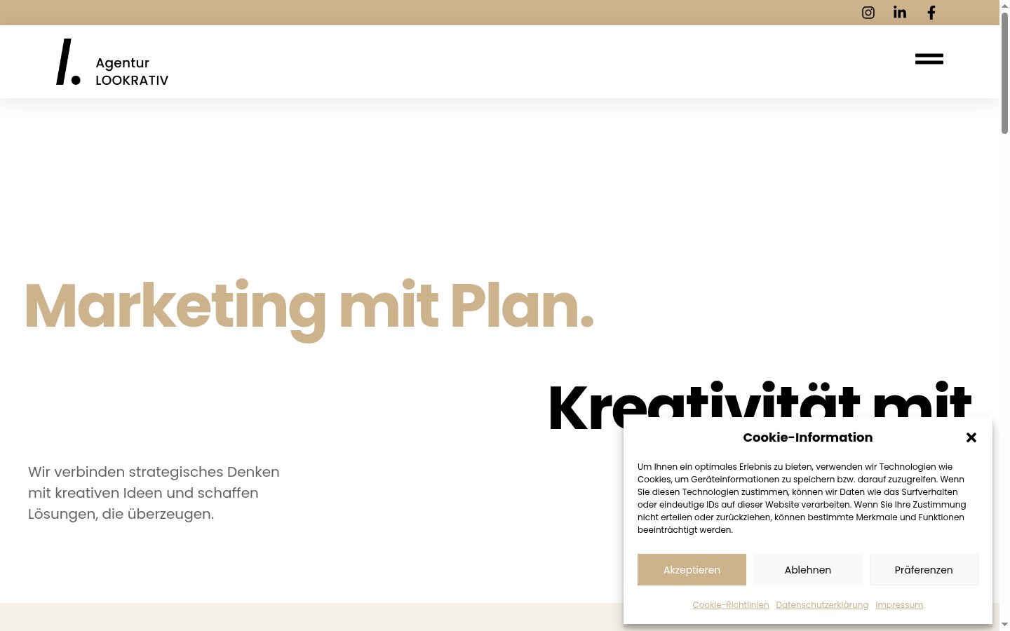 Screenshot tal-banner tal-kunsens muri qabel kwalunkwe interazzjoni